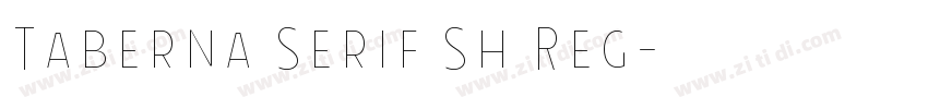 Taberna Serif Sh Reg字体转换